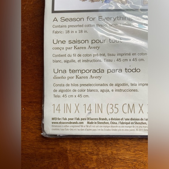 New Dimensions To Everything There is a Season Cross Stitch Kit - Picture 7 of 9